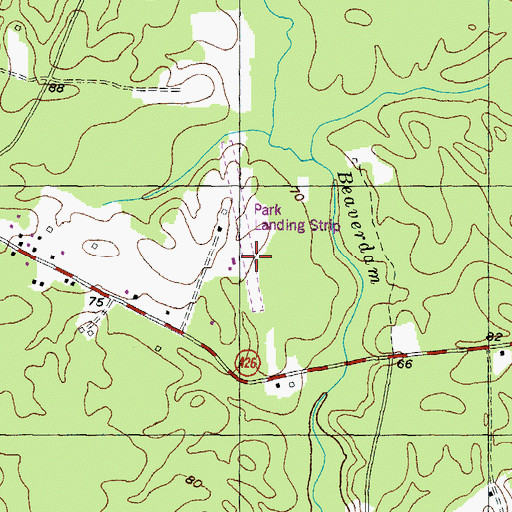Topographic Map of Washington Field, MD