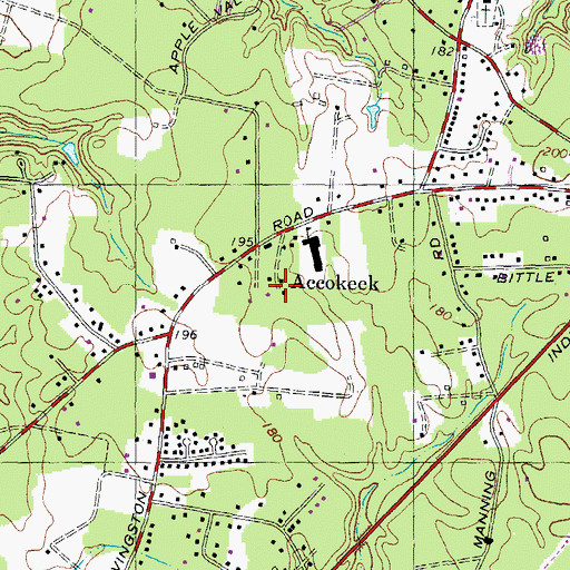 Topographic Map of Accokeek, MD