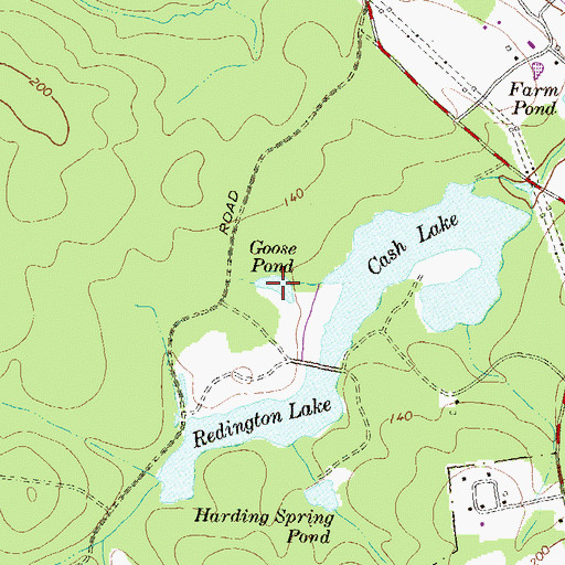Topographic Map of Goose Pond, MD