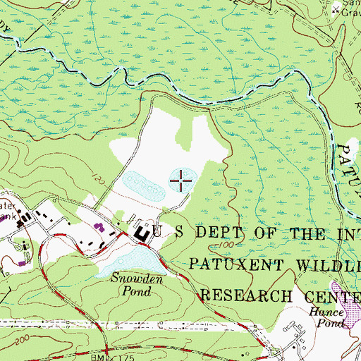 Topographic Map of Island Marshes, MD
