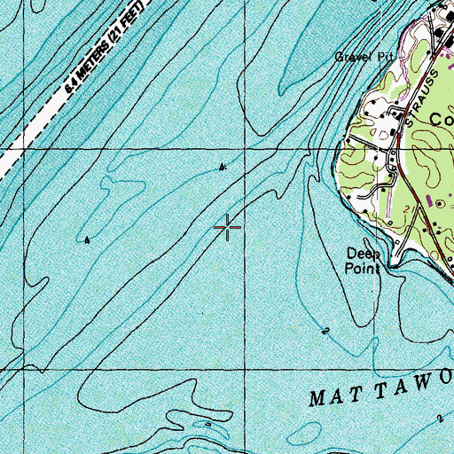 Topographic Map of Mattawoman Creek, MD