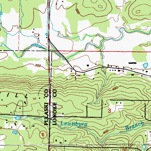 Topographic Map of Wildwood, AR