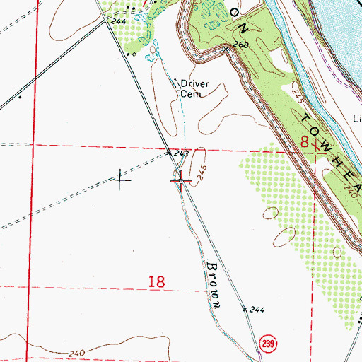Topographic Map of Sans Souci Church (historical), AR