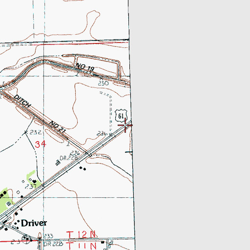 Topographic Map of Holt (historical), AR