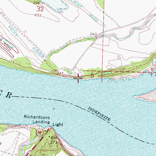 Topographic Map of Morgan Point Landing, AR