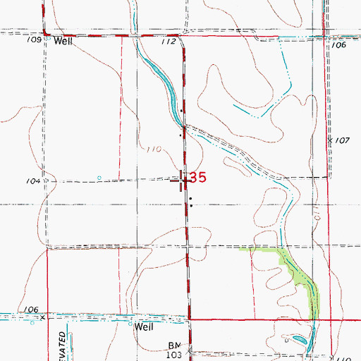 Topographic Map of Lee Chapel (historical), AR