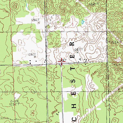 Topographic Map of Metzger School, MI