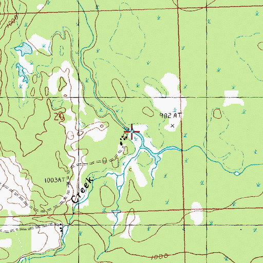 Topographic Map of Saunders Dam, MI