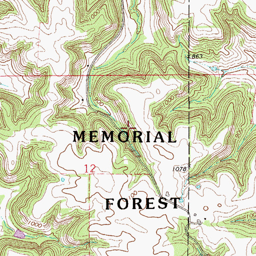 Topographic Map of Richard J Dorer Memorial Hardwood State Forest, MN