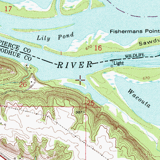 Topographic Map of Bullard Creek, MN