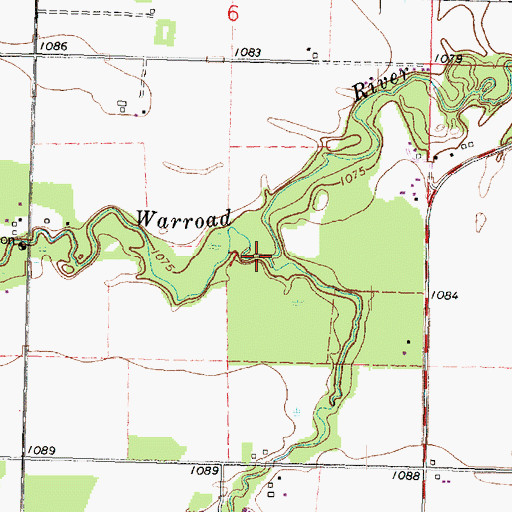 Topographic Map of Bulldog Run, MN