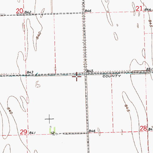 Topographic Map of County Ditch Number Thirtyseven, MN