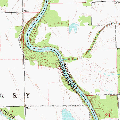 Topographic Map of Grand Marais Creek, MN