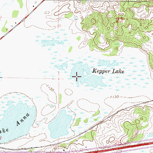 Topographic Map of Kepper Lake, MN