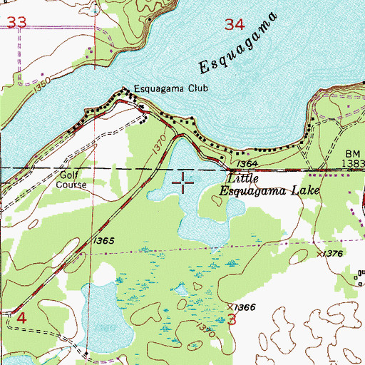 Topographic Map of Mamrelund Church, MN