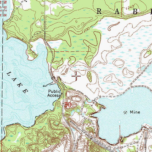 Topographic Map of Rabbit Lake, MN