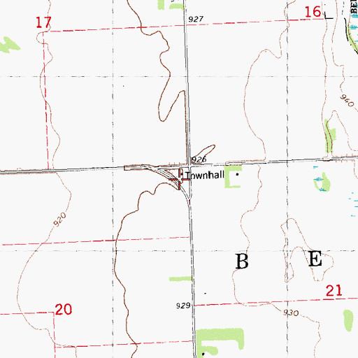 Topographic Map of School Number 179, MN