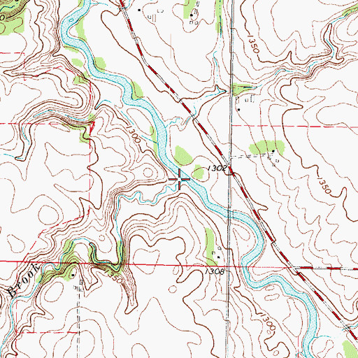 Topographic Map of Stony Brook, MN