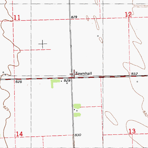 Topographic Map of Sunnyview School, MN