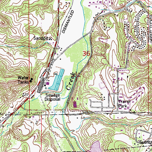 Topographic Map of Trout Brook, MN