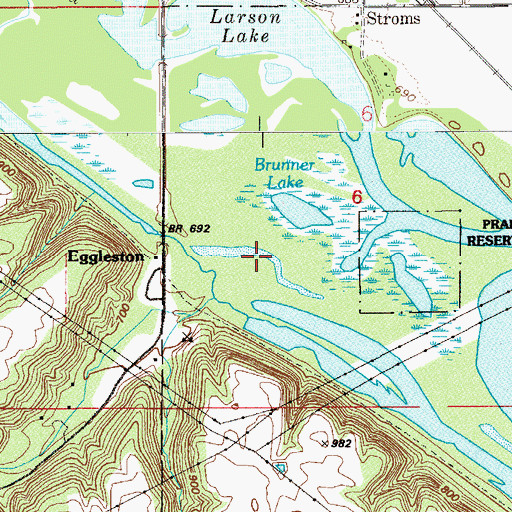Topographic Map of Vermillion River, MN