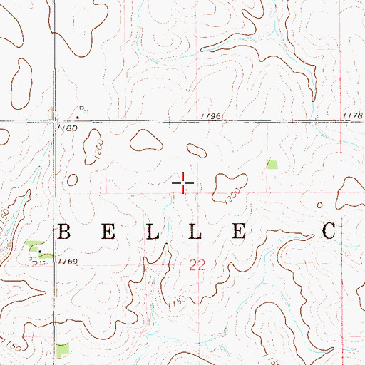 Topographic Map of Goodhue County, MN