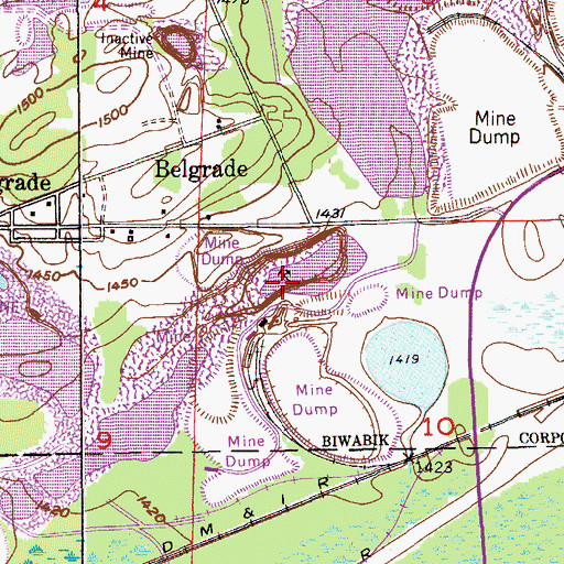 Topographic Map of Mary Ellen Pit, MN