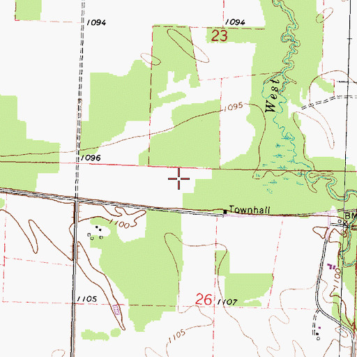 Topographic Map of KKWQ-FM (Warroad), MN