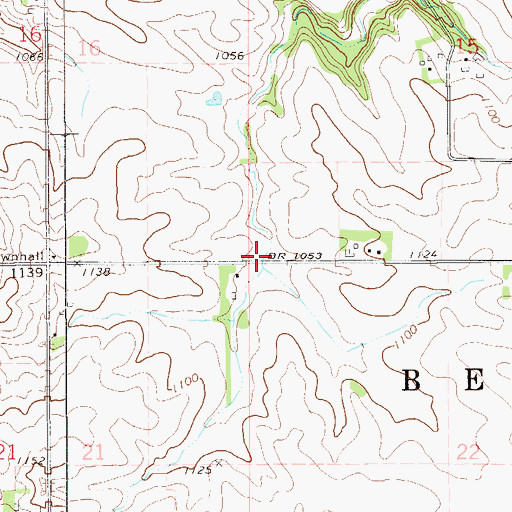 Topographic Map of Township of Belvidere, MN