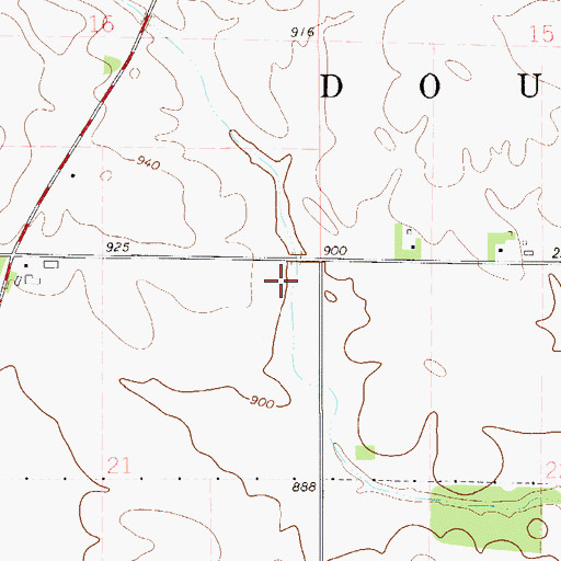 Topographic Map of Township of Douglas, MN