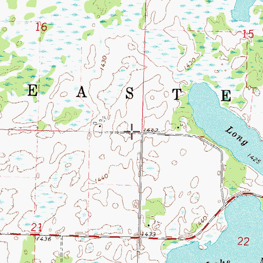Topographic Map of Township of Eastern, MN