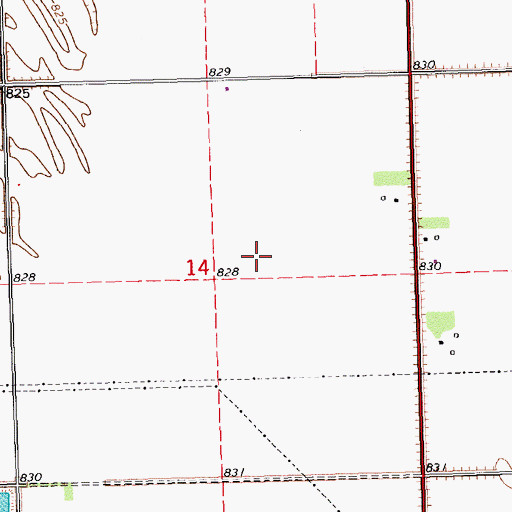 Topographic Map of Township of Grand Forks, MN