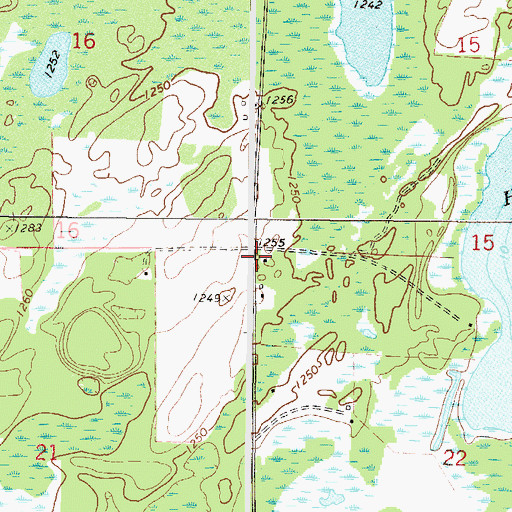 Topographic Map of Township of Nokay Lake, MN