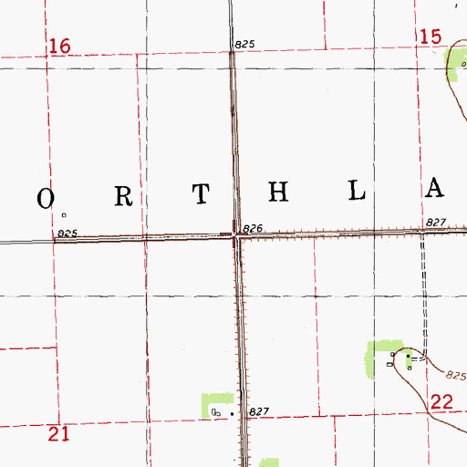Topographic Map of Township of Northland, MN