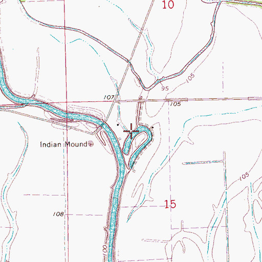 Topographic Map of Deep Slough, MS