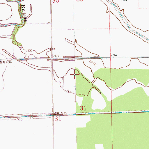 Topographic Map of J H Collie Catfish Ponds Dam, MS