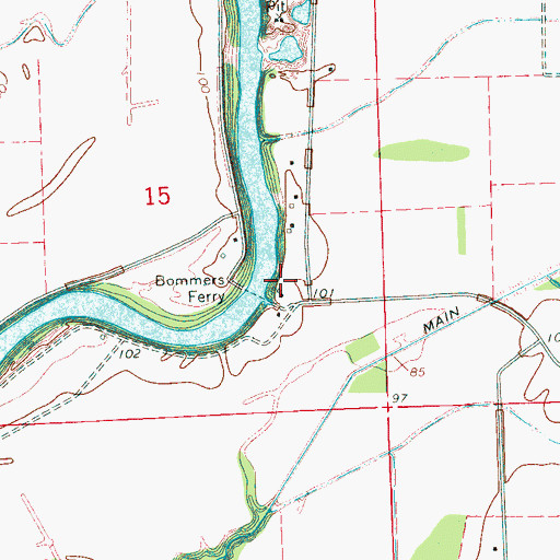 Topographic Map of Hughey Point, MS