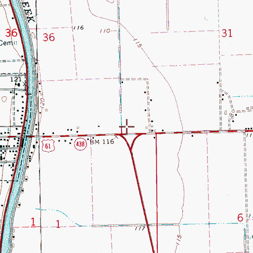 Topographic Map of King Solomon Church, MS
