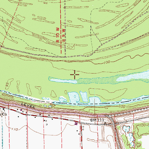 Topographic Map of Bunchs Bend, MS
