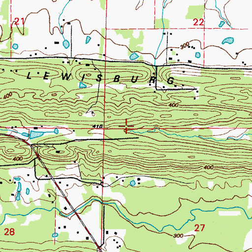 Topographic Map of Township of Magness, AR