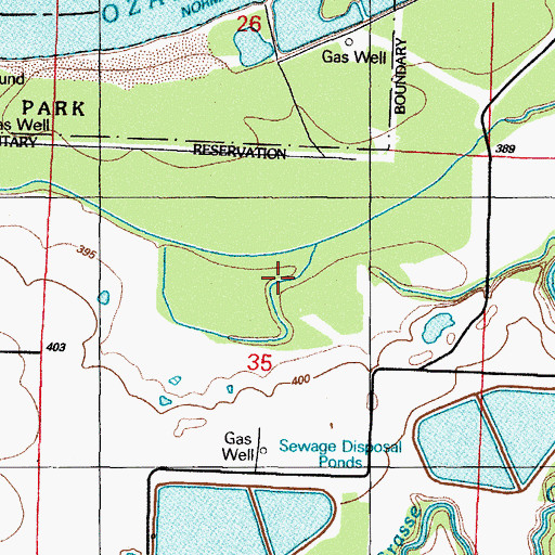 Topographic Map of Township of Mont Sandels, AR