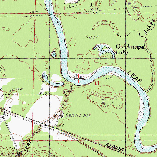Topographic Map of Weldy Creek, MS