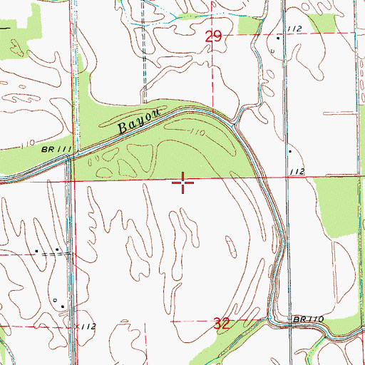 Topographic Map of Washington County, MS