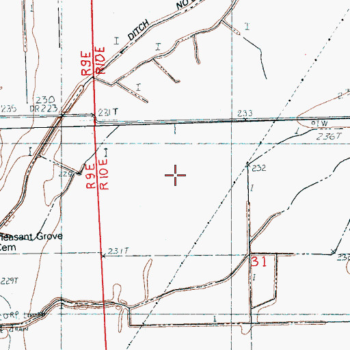 Topographic Map of Township of Carson Lake (historical), AR