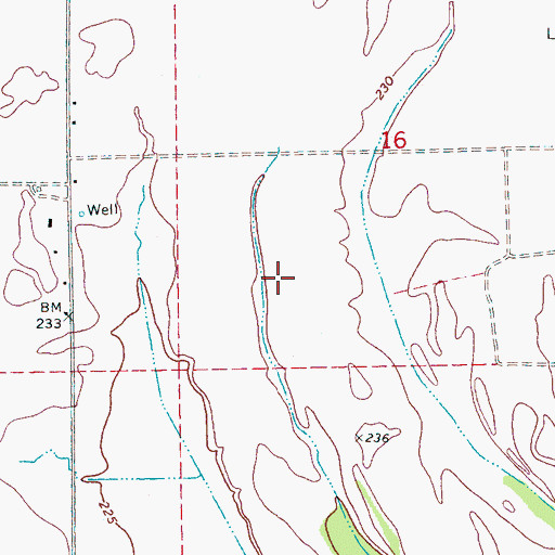 Topographic Map of Township of McGavock, AR