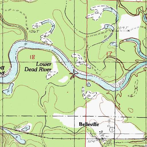 Topographic Map of Walters Branch, MS
