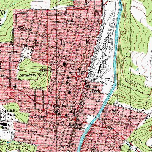 Topographic Map of De Soto, MO