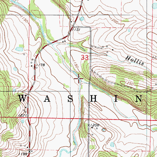 Topographic Map of East Fork Niangua River, MO