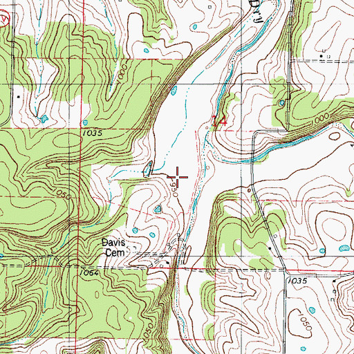 Topographic Map of Goodwin Hollow, MO