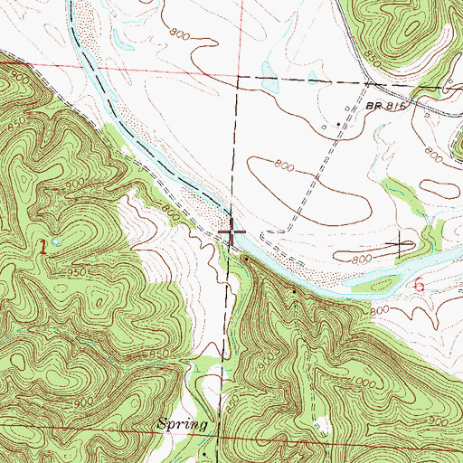 Topographic Map of Saratoga Hollow, MO
